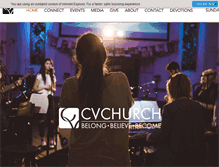 Tablet Screenshot of cvchurch.com